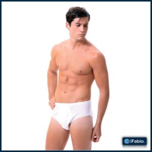 4101 FABIO  SLIP LISO ALGODON CON ABERTURA